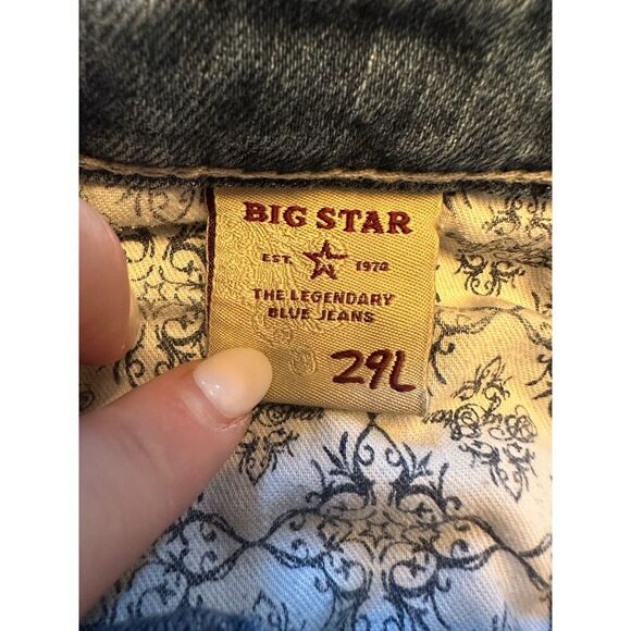 y2k Big Star Casey Low Rise Blue Jeans Size 29L - Picture 5 of 11